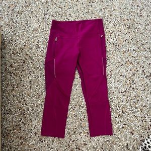 Magenta crop lululemon leggings